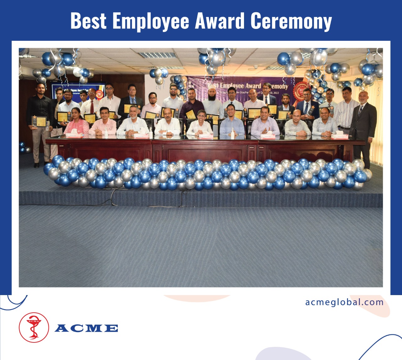 ACME holds the ”Best Employee Award Ceremony” for star performers